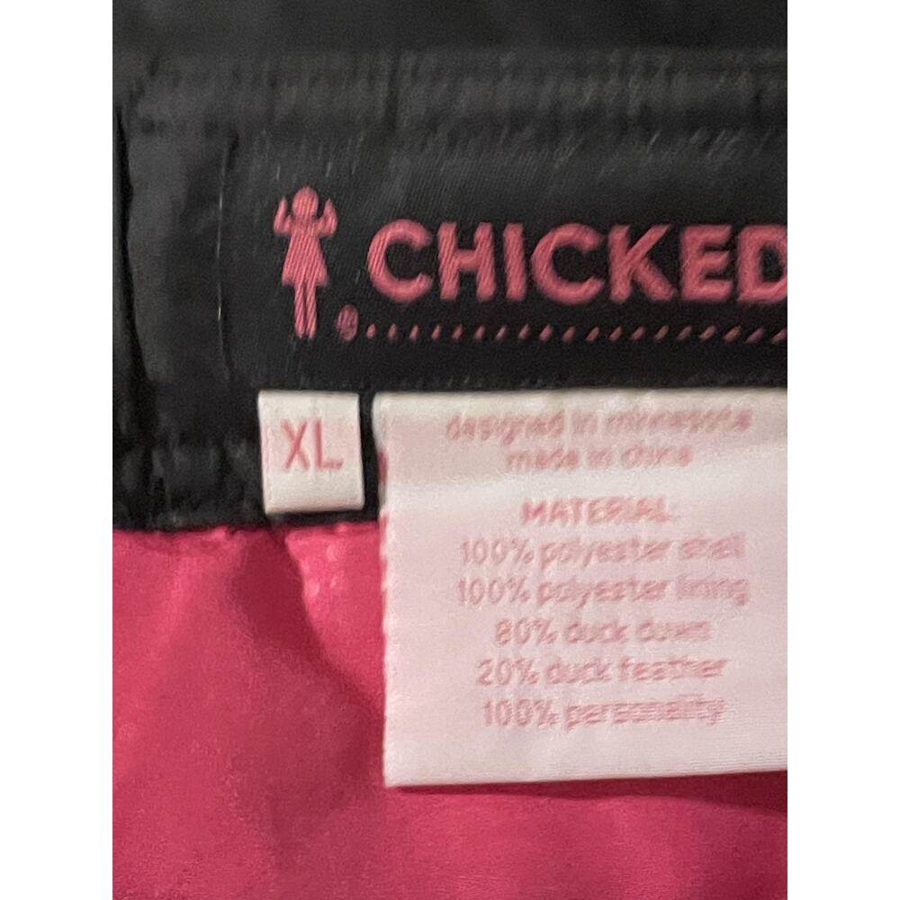 Chicked Skirt Womens Xl Black Quilted Knee Length Insulated Lined Zipper View 4